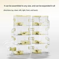 Cage à hamster en acrylique de grande taille, villa à plusieurs niveaux avec accessoires en plastique écologiques pour petits animaux, vente en gros par YEE Factory