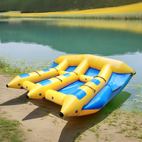 Bateau banane remorquable, jeu gonflable, sport nautique, bateau en caoutchouc pour la pêche à la mouche, pour le plaisir à la plage