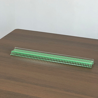 Supports de Mahjong en Acrylique avec Poussoir, Règle Transparente pour Tuiles de Mahjong, Accessoires de Jeu de Table Mahjong