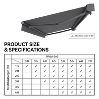 Toldo Retráctil de Aleación de Aluminio Ecológico, Protección UV, Diseño Resistente al Viento, Tamaño y Color Personalizables, Opción Motorizada
