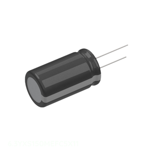 Condensador de Aluminio Original 6.3YXS150MEFC5X11, 150uF 20% 6.3V, Radial, 150 uF, de Orificio Pasante - Product Image 1
