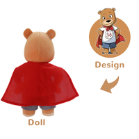 Porte-clés en peluche personnalisé, animaux en peluche doux sur mesure, OEM ODM, poupées en peluche personnalisées