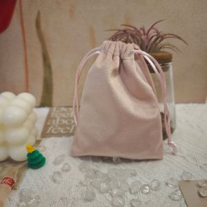 Custom Logo Printing <b>Small</b> Velvet Jewelry Packaging Luxury Drawstring <b>Bag</b> Gift Perfume Pouch - Product Image 2