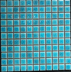300*300 थोक मूल्य आउटडोर हरा नीला इंद्रधनुष रंग क्रिस्टल ग्लास स्विमिंग पूल मोज़ेक टाइलें