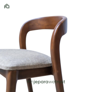 Chaise Bara, combinaison audacieuse de bois de teck et de fer, rembourrage offrant un caractère affirmé, confort, style industriel moderne, hôtel - Product Image 3