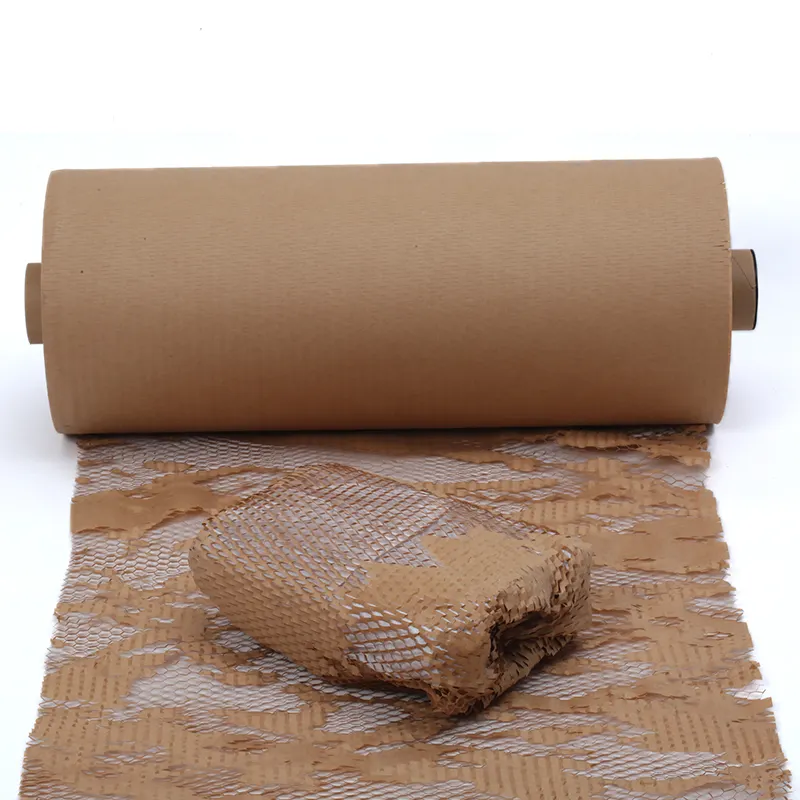 Kissen wickel rolle Kraft Waben papier Verpackungs material für den stoß festen Transport