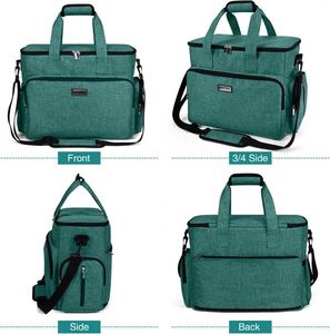 Bolsa de Viaje para Perros de Doble Capa con 2 Contenedores Extra Grandes para Comida, 2 Tazones Plegables para Perros, Bolsa de Transporte con Múltiples Bolsillos - Product Image 3