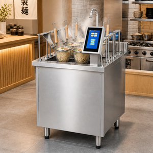 Smart Touch Screen Noodle Cooking Machine 380V Industrial Automatic Lifting Pasta Cooker with Water Faucet for Canteen - Product Image 1