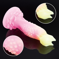 Dildo en silicone coloré, géant, chauffant, sûr, à dureté modérée, en matériau de qualité