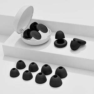 Tapones para los oídos de seguridad reductores de ruido de silicona suave insonorizados reutilizables para viajar, dormir, aviones - Product Image 6