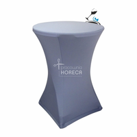 Table de bar haute personnalisée 80*110cm avec housse graphique pour salons professionnels