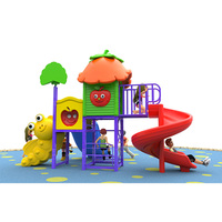 Ensemble de balançoires, toboggans et bâtons à bascule personnalisés en acier galvanisé léger, antirouille, colorés et de grande taille pour parcs d'attractions