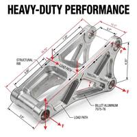 Services de forgeage à froid de haute précision sur mesure et usinage CNC pour supports de dérailleur en aluminium anodisé pour pièces de vélo, conformes ISO9001