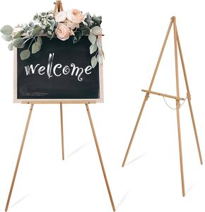 <span class=keywords><strong>Chevalet</strong></span> de sol d'artiste trépied en bois de 65 "de haut-Hauteur de plateau réglable, support d'affichage en bois pour peintures, dessins, - Product Image 1