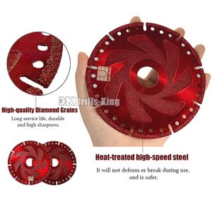Disco Diamantato per Taglio Metalli 4-9 Pollici, <span class=keywords><strong>Lama</strong></span> Multiuso per Taglio di Barre d'Armatura, Lamiera, <span class=keywords><strong>Ferro</strong></span> Angolare, Acciaio Inossidabile - Product Image 3