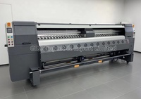 Mesin Printer Solvent Format Besar Guangzhou S8 Model 3.2m untuk Spanduk Flex 10ft dengan 8 Buah PrintHead KM1054i 30 Pl