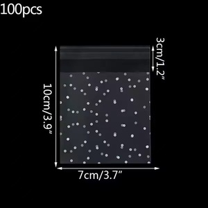 Paquete de 100 Bolsas para Golosinas con Diseño de Copo de Nieve, Autoadhesivas, Resellables, de Celofán PP Reciclable, de Grado Alimenticio, para Paletas - Product Image 6