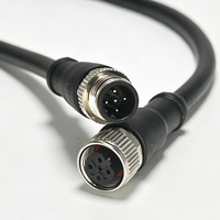 Cable de Comunicación Industrial PROFIBUS DP, Personalizado, Impermeable, M12 Código B, 5 Pines, para Módulos IO Distribuidos PLC