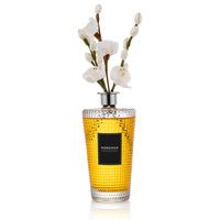 Flacon diffuseur de parfum en verre transparent de luxe à faible MOQ, 1000 ml, surdimensionné avec bâtonnets