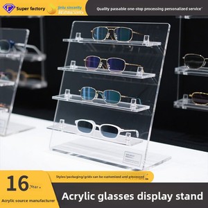 Hiện đại xuyên biên giới <span class=keywords><strong>Acrylic</strong></span> nhiều lớp kính hiển thị giá lưu trữ đơn giản giá bán buôn Kính mát Kính mát hiển thị giá - Product Image 4