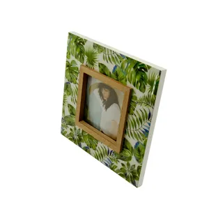 Decorative beautiful valentine's day wooden art mini hanging craft photo frames