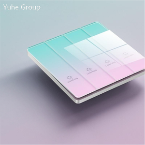 Interrupteur mural tactile intelligent pour la maison, panneau tactile, touches de piano, verre trempé, durable, installation facile, interrupteur-prise - Product Image 5