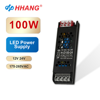 Fuente de Alimentación Conmutada LED de 100W 12V IP20 para Uso en Interiores, Fuente de Alimentación LED de Voltaje Constante de 24V con Doble Salida, Transformador LED