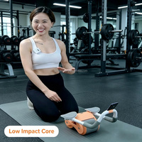 Rodillo Abdominal para Ejercicio en Casa, Nuevo Estilo, con Rebote Automático, para Hombres y Mujeres Adultos, Entrenamiento Abdominal