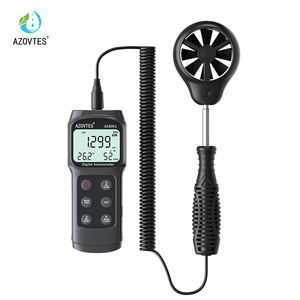 מד רוח כף יד נייד לשימוש גלובלי, מד מהירות רוח עם מדחף, רזולוציה 0.1 מטר/שנייה, טווח מדידה -10~50, יחידות מרובות - Product Image 1