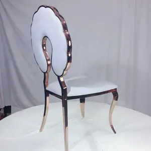 热销新模型无限金不锈钢可堆叠婚宴椅