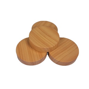 Frascos de Plástico PET de Boca Ancha de 4oz, 5oz y 8oz con Tapas de Imitación Madera para Envasar Cremas Faciales, Polvos Sueltos y Lociones - Product Image 3