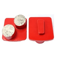 Le fabricant fournit une plaque de meulage diamantée rouge/noire/un tampon de meulage trapézoïdal pour les outils à béton