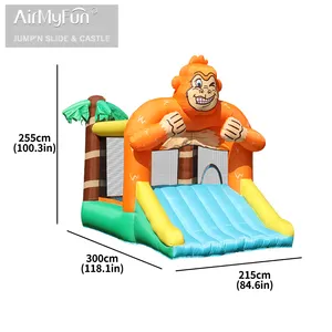 Airmyfun New Design Inflatables Castle Bouncy Jumping Bouncer Inflatable House Castle Kids Inflatable Bouncy Castle With Slide