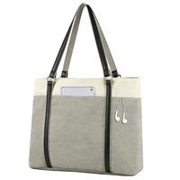 Tas Laptop Wanita Kustom, Tas Tangan Kanvas, Tas Selempang