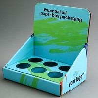 Boîte de présentation pliable durable en carton, lot de 6, pour vente en gros, personnalisable en usine, pour emballage de bouteilles de bière et de jus, prête à l'emploi en rayon (CDU)