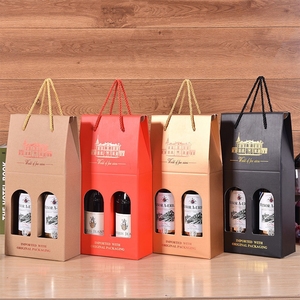 Estuche para una Sola Botella <span class=keywords><strong>de</strong></span> Vino Reciclado, Laminación Mate y Recubrimiento UV, Cajas para Vino Ecológicas - Product Image 5