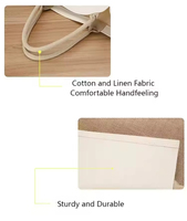Sac fourre-tout en toile de jute, coton et lin, personnalisable, réutilisable, promotionnel, écologique, vierge