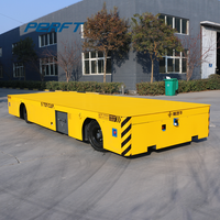 Chariot électrique de manutention pour entrepôt, chariot de transport de marchandises sans rail à batterie, roues en PU pour le stockage intérieur et le déplacement de marchandises lourdes