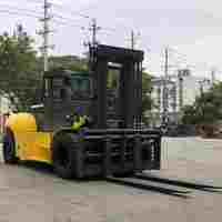 Chariot élévateur diesel 16000 kg, chariot élévateur diesel 16 tonnes avec hauteur de levage de 3,5 m à 4 m et positionneur de fourches