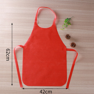 Salon Use <b>Disposable</b> Non Woven <b>Apron</b> Back Tied Halter Design <b>Disposable</b> <b>Apron</b> For Beauty Work Catering - Product Image 2