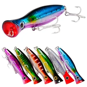 Hessen Carretilha Umpan Pancing Keras 13Cm 43G Popper untuk Memancing Di Laut