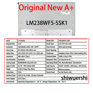Écran tactile LCD d'origine A+ 23,8 pouces en gros LM238WF5 SS A1 A2 A3 AP B1 C1 D1 F1 H1 J1 E1 E3 E6 G1 G2 G3 G4 K1 K2 E2 E4 E5 <span class=keywords><strong>G5</strong></span> - Product Image 5