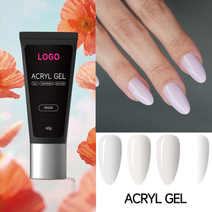 Gel Acrílico de Alta Resistencia Sin HEMA ni TPO, 30g 60g, Gel Estable para Modelado y Extensión de Uñas, Proveedor OEM de Uñas, Gel Polish de Fábrica Profesional - Product Image 1