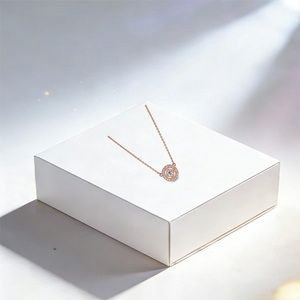 Colar de Coração Brilhante em Prata 925 com Zircônia - Joia Clássica Feminina para Festa de Noivado e Presente de Dia dos Namorados - Product Image 2