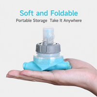 Bouteille d'eau souple pliable, poche à eau souple portable pour la randonnée en plein air, le camping, la course sur sentier, les sports, gourde de sport