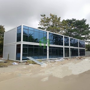 บ้านคอนเ<span class=keywords><strong>ท</strong></span>นเนอร์สำเร็จรูปหรูหรา 2 ชั้น ขนาด 20 ฟุต พร้อมผนังกระจก โครงสร้างเหล็กระบายอากาศสองชั้น แบบโมดูลาร์ <span class=keywords><strong>ล</strong></span>ดราคาพิเศษ - Product Image 2