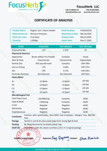 Healthife EU & USDA sertifikalı Hericium Erinaceu takviyesi organik aslanlar <span class=keywords><strong>Mane</strong></span> mantar tozu - Product Image 3