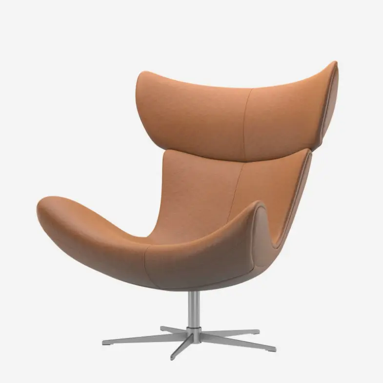 Modern tasarımcı mobilya fiberglas deri salon eğlence oturma odası ev mobilya accent Imola kol sandalye