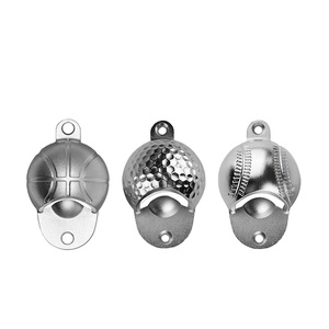 Produits tendance 2026 Nouveautés <span class=keywords><strong>Ouvre</strong></span>-bouteille magnétique en alliage de zinc pour bière et bouteilles de baseball, à fixation murale - Product Image 1
