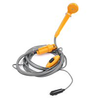 Kit de douche d'extérieur Portable 12V Camping avec pompe à eau câble de 6 mètres avec prise allume-cigare Max 2,5 l